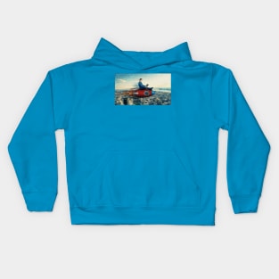 my rocket over the city Kids Hoodie